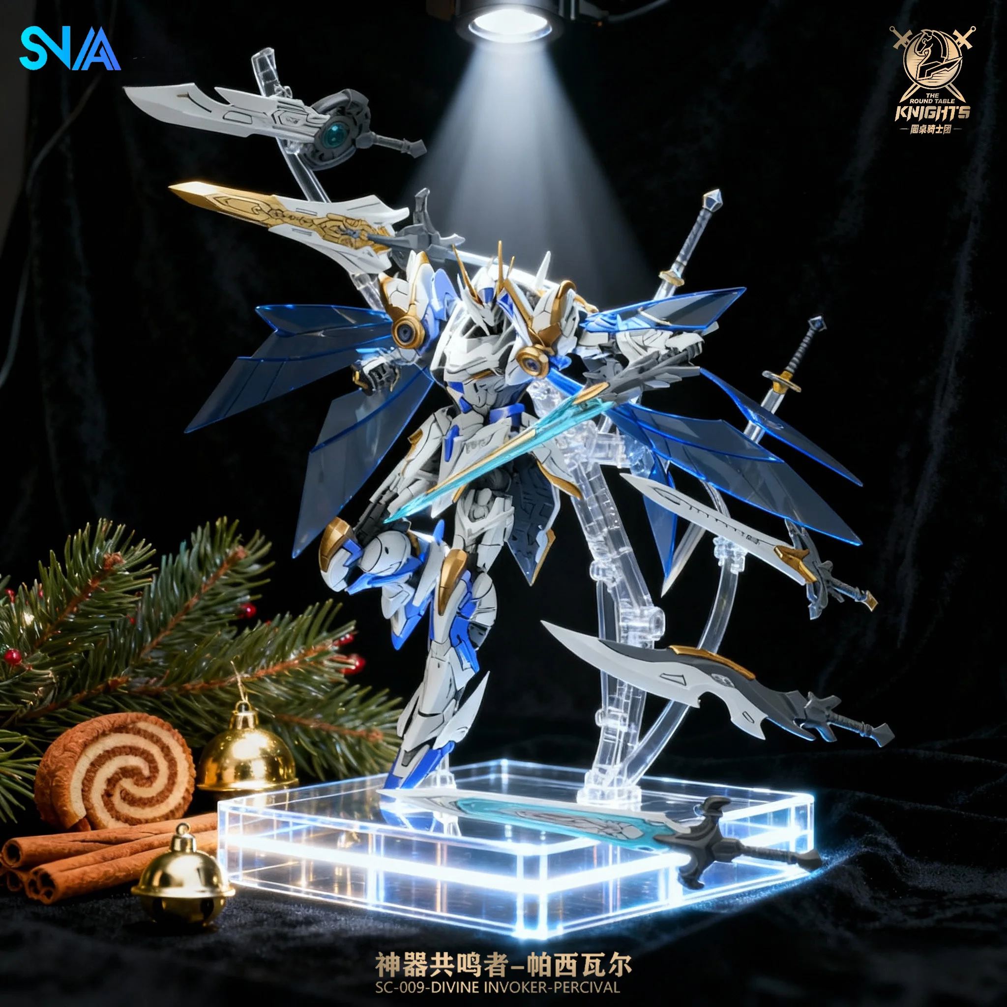 

SNAA Cyberpunk Style Multi-pose Knight Figure Achilles Mecha Assembly Model Must-have for Assembly Lovers Birthday Surprise Gift