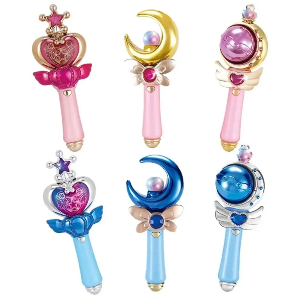 

Children's To Led Light Girl Magic Wand Sound Effect With Music Moon Fairy Stick Light Stick Cartoon Shine Glow Stick Girl Gift
