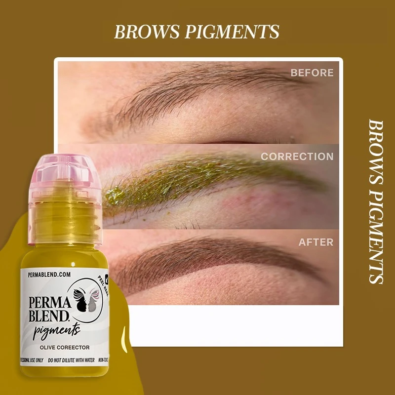 Permanent Makeup Inks Color Corrector Red Blue Eyebrows Modified Cover Microblading Perma Blend Professional Tattoo Pigments