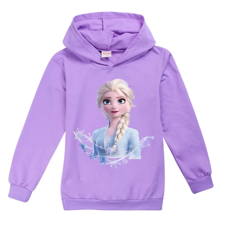 Boys Baby dziewczyny bluzy dzieci dzieci bawełniane ubrania jesień Cartoon Frozen Elsa bluza Pullover nastolatki z długim rękawem t-shirty