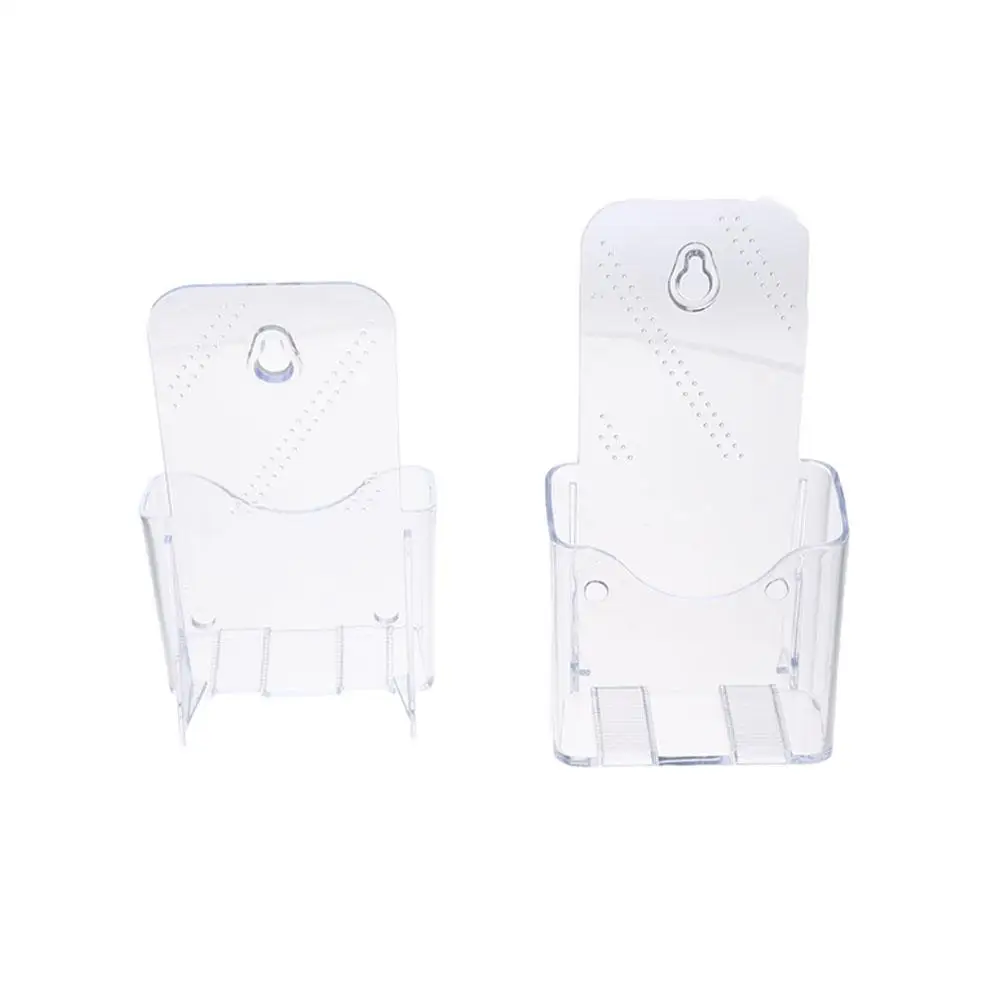 

Booklet Plastic A6 Brochure Holder Clear Countertop Pamphlet Holder Portable High Quality Flyer Display Stand Women