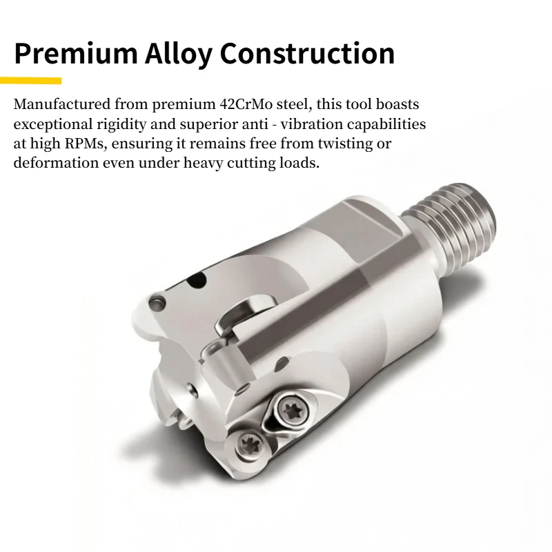 EMR5R 6R locking milling/Lock-Teeth Type/cutter head tungsten steel seismic resistant milling cutter head RPMT1003MOE insert