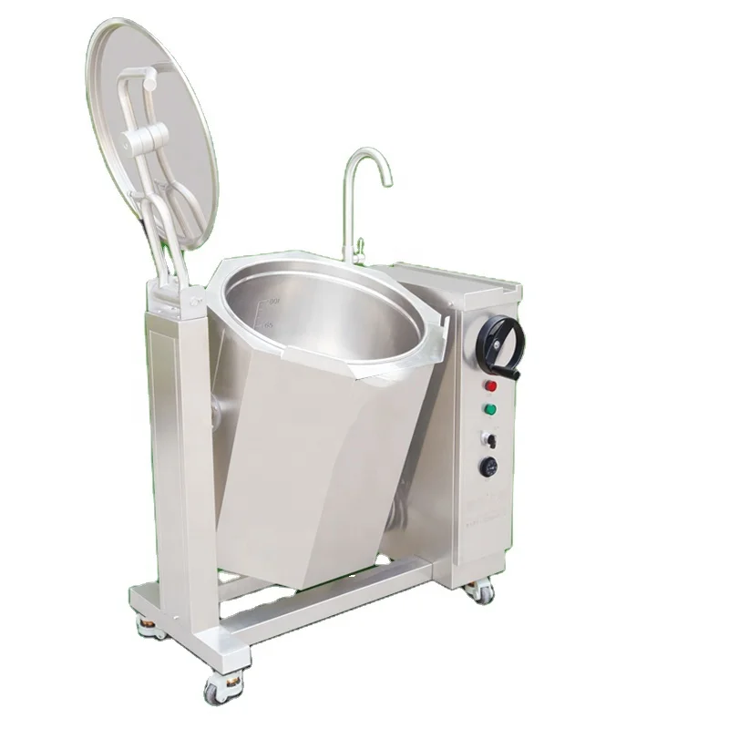 100L 200L 300L 500L Stainless Steel Commercial Double Boiling Pot Jacket Boiling Pot Gas Boiling Pot