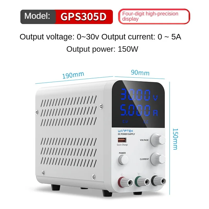 GPS305D/GPS301D/GPS605DHigh Efficiency Stable Dc Power Supply 60v 5a 300w Single Output Dual Led Display Switching Power Supply