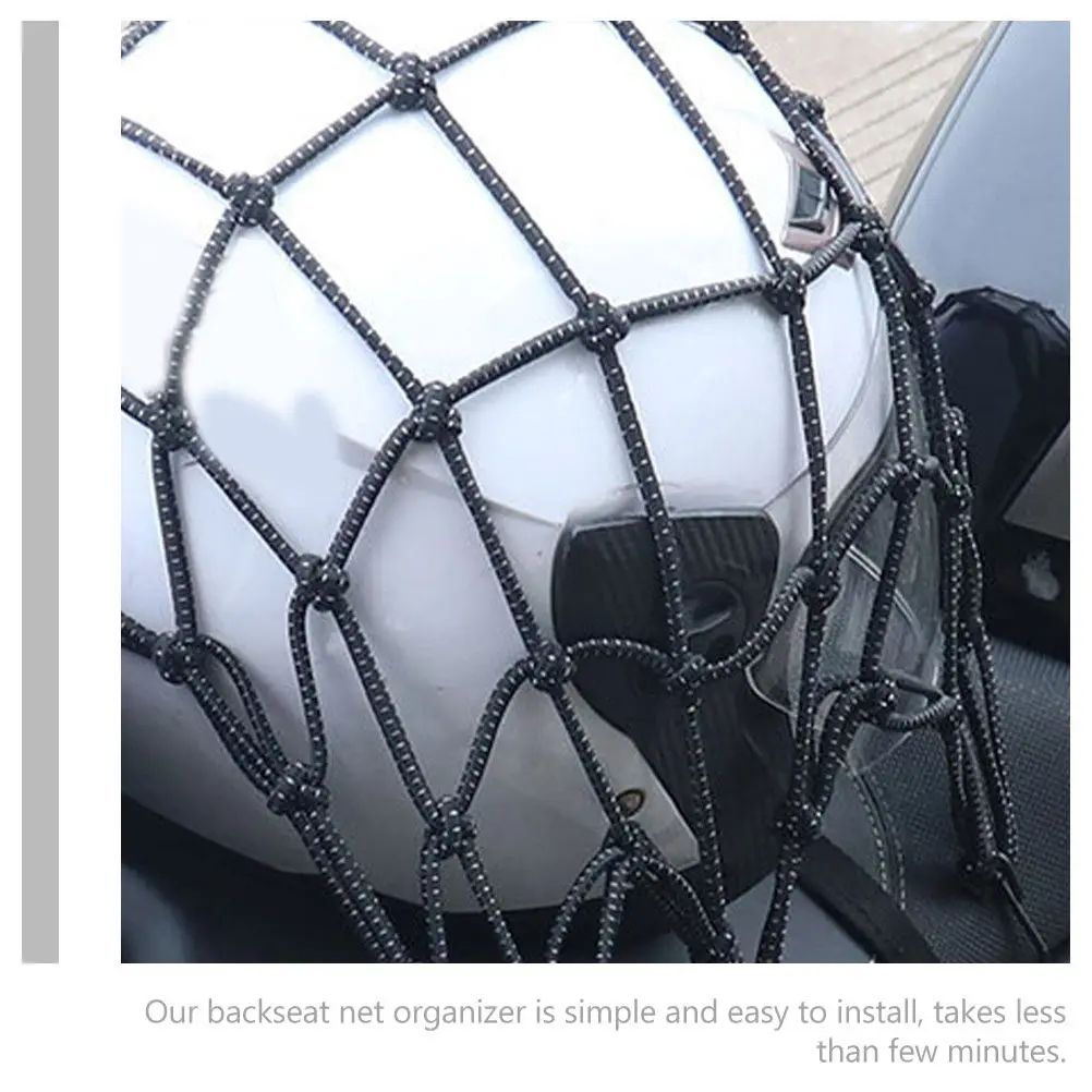 1Set Motorcycle Cargo Net Heavy-Duty Elastic Mesh Net Luggage Organizer Car Storage Bungee Cord Motorcycle Mesh