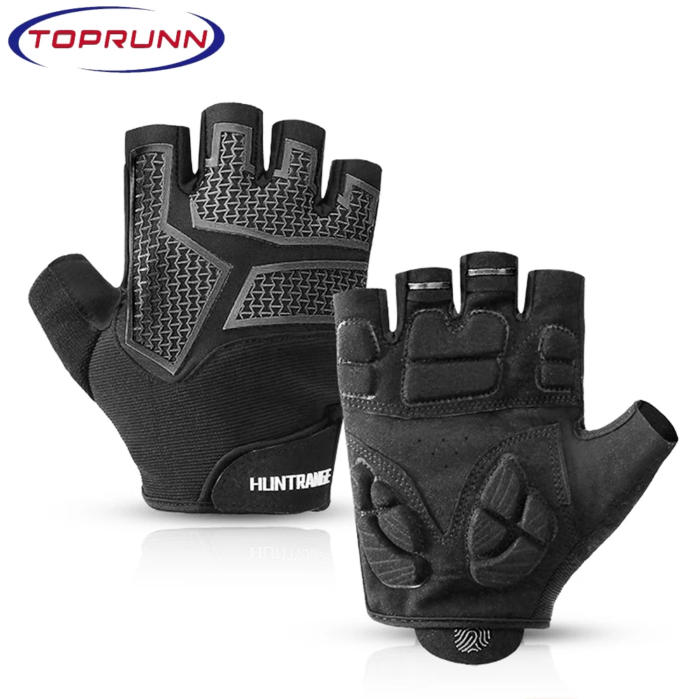 

Anti Slip Shock Breathable Half Finger Gloves Breathable Cycling Gloves Fitness Gym Bodybuilding Crossfit Exercise Sports Gloves