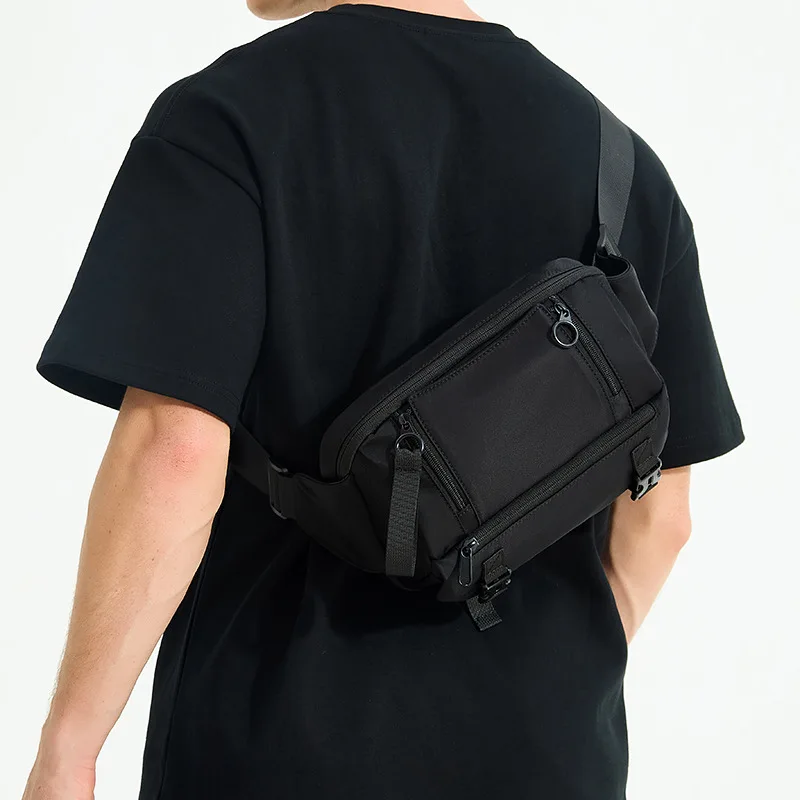 

Brand Men Shoulder Chest Bag Fashion Man Business Sling Crossbody Bags for Male 2025 Nylon Waterproof Handbag Sports Travel