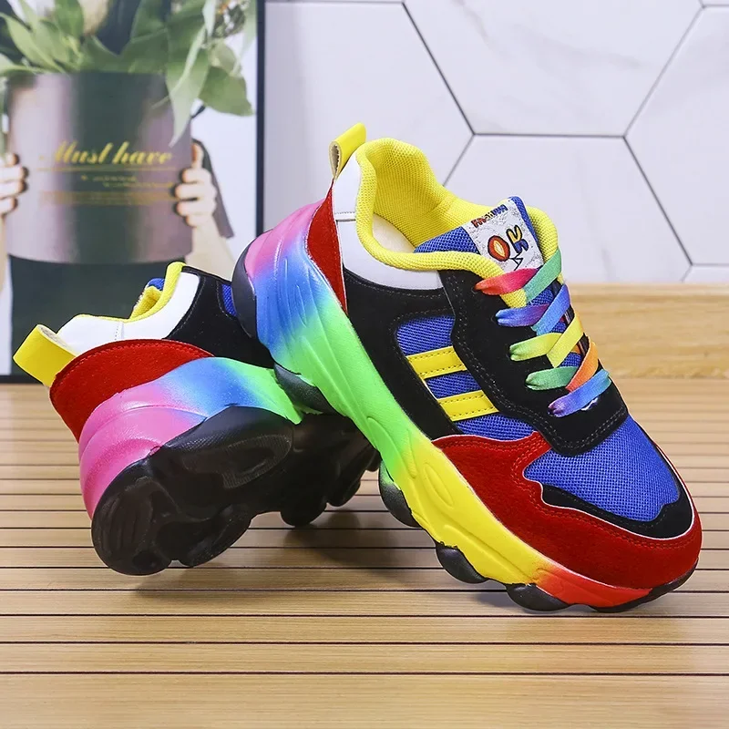 Running Footwear Women Sneakers Spring Autumn Outdoor Sports Shoes Multicolor Leisure Comfortable Frenulum Plus Size 44 Female