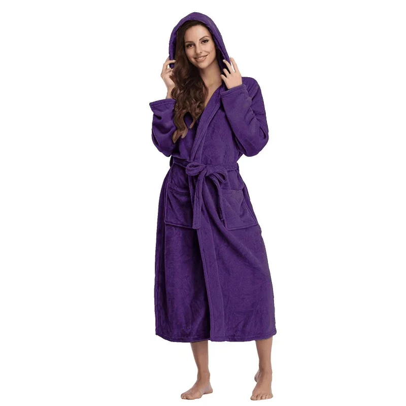 2023Amazon Hot Sale Women's Fashion Leisure Pajamas Bathrobe Night-Robe