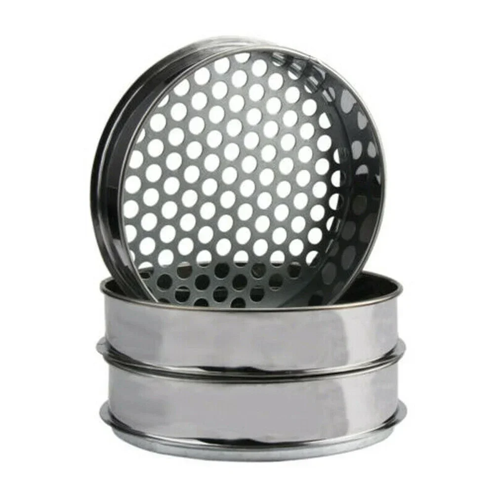 6/7/12mm Strainers Mesh Sieve Round Hole Garden Soil Sieve Filter Shakers Fruit Filter Sieve Strainer Sifter