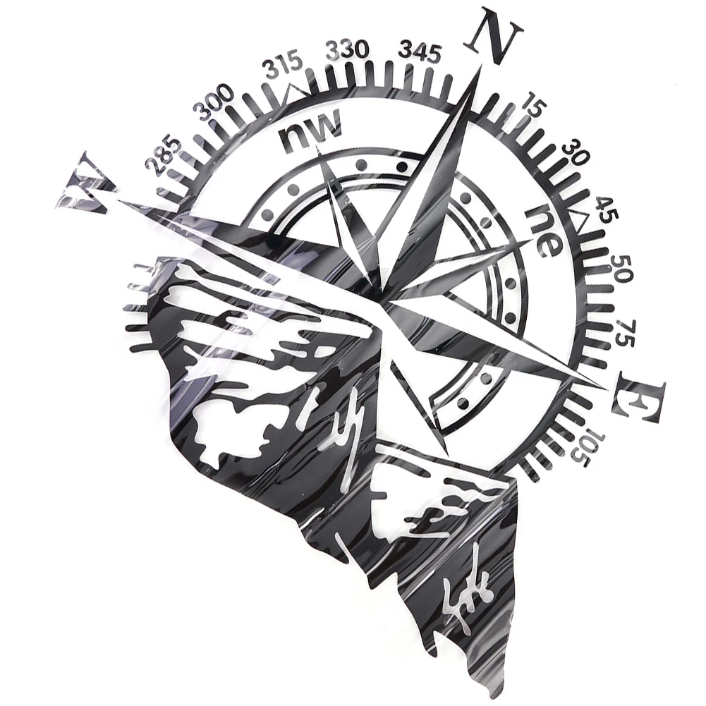 Hood Car Sticker Mountain-Compass Large Vinyl Car Bonnet Side Stickers Van Decal Camper Caravan Car Decoration Covering Film