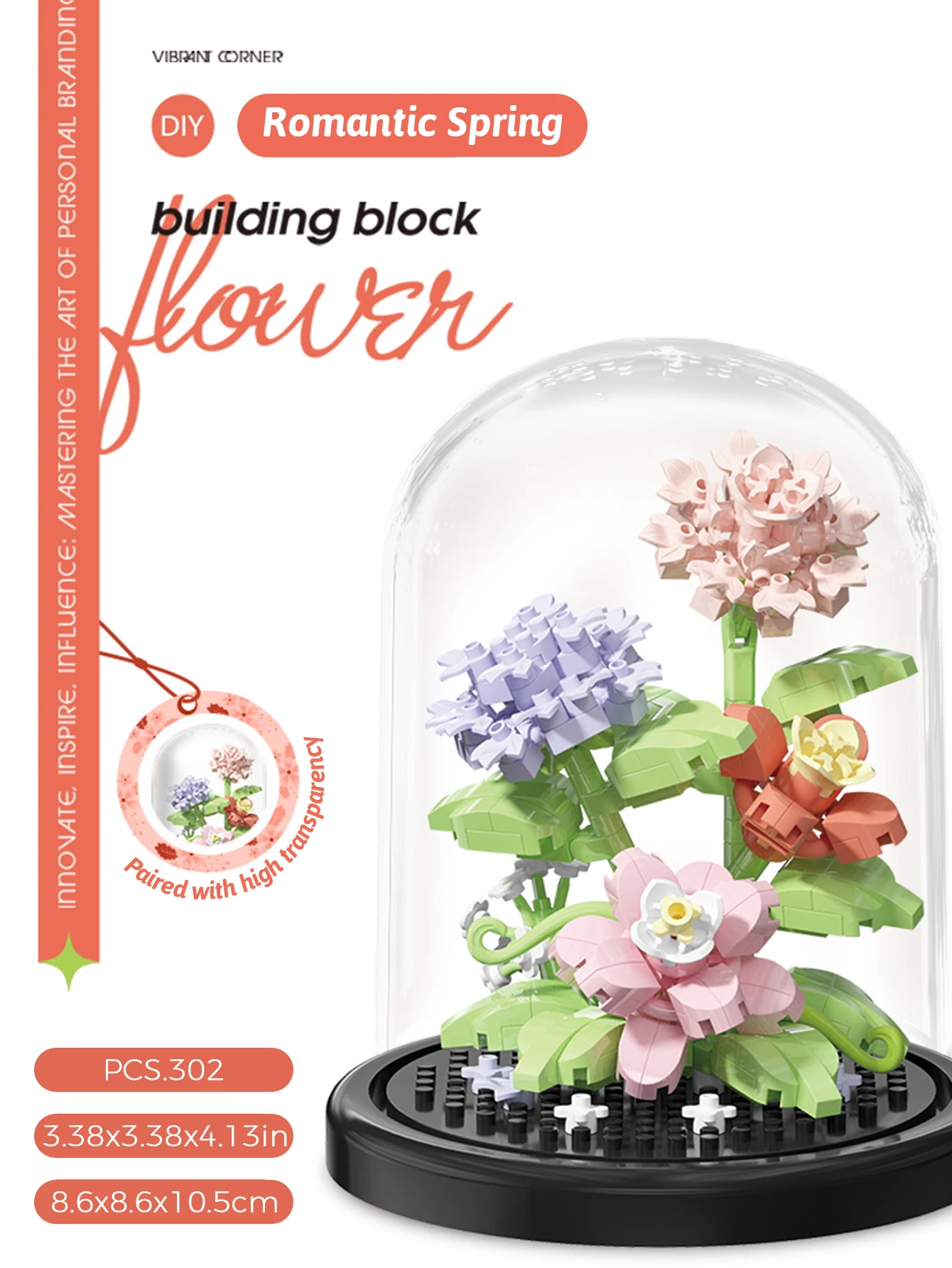 Mikro partikel Baustein Bouquet handgemachtes Geschenk, Kinder Puzzle Spielzeug handgemachte DIY Sonnenblume Desktop-Dekoration Ornament – Detail 14