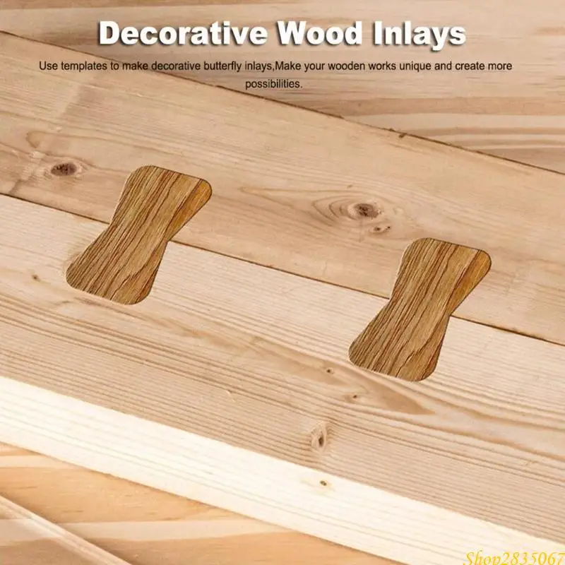 Router -Jig -Vorlage, Butterfly Inlay -Vorlagen Router und dekorative Vorlagen 831f