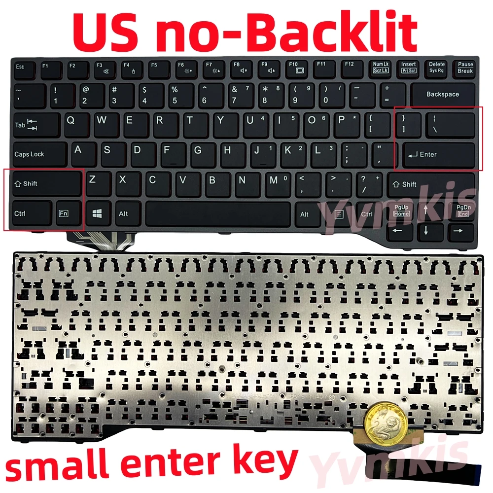 XIN-Russian/UI/US Backlit Laptop Keyboard For Fujitsu Lifebook