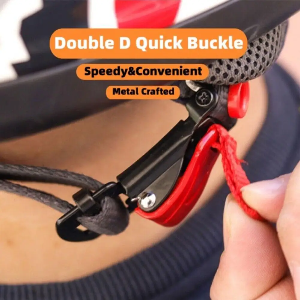 1pc Motorcycle Helmet Buckle Bike Helmet Clip Chin Strap Quick Release Pull Buckle For Scooter Bicycle Accessories X9r0