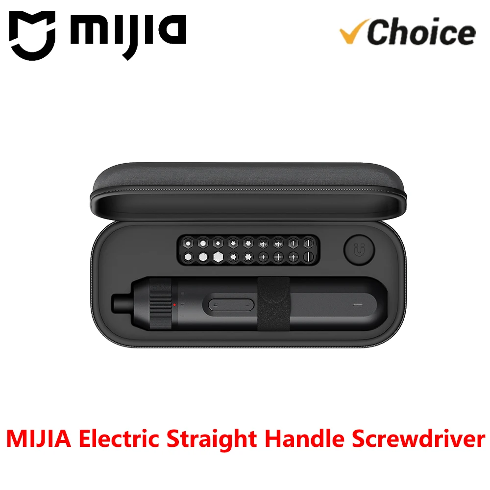new-mijia-electric-straight-handle-screwdriver-4n·m-max-torque-2000mah-rechargeable-battery-led-lighting-18pcs-magnetic-bits