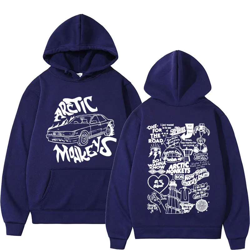 Arctic Monkeys Band North American Tour 2023 Hoodies Men's Hip Hop Rock Clothing Sweatshirts Vintage Pullovers Hoodie Streetwear