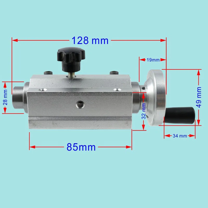 Imagem -03 - Diy Micro Torno Tailstock Assembleia Tailstock Slider B12 Drill Chuck Live Beads Máquina Spindle Set