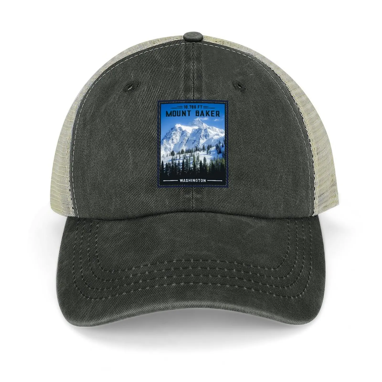 

Mount Baker Washington Baseball Cap Beach Bag Gentleman Hat Snap Back Hat Hip Hop Male Women's