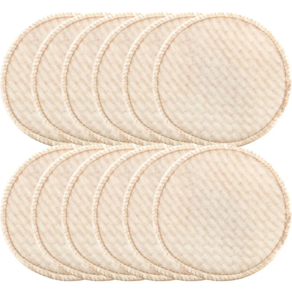 12 Pcs Nursing Pad Washable Breast Pads Breastfeeding for Leaking Breast-feeding Polyester Postpartum Milk Cotton