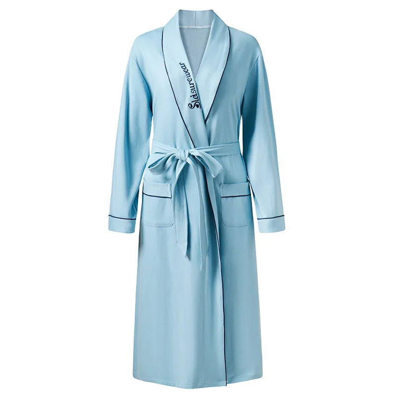 M-4XL Bridesmaid Dressing Gown Plus Size Cotton Bridesn\'s Robes Autumn Winter Long Sleeve Bathrobe Women Loose Sleepwear Kimono