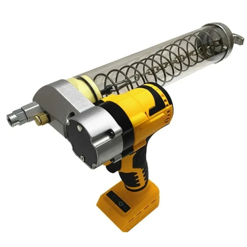 Brushless Electric Grease Gun for DeWALT 20V Battery 10000PSI High-Pressure Automatic Oil Injector for Excavators Power Tools