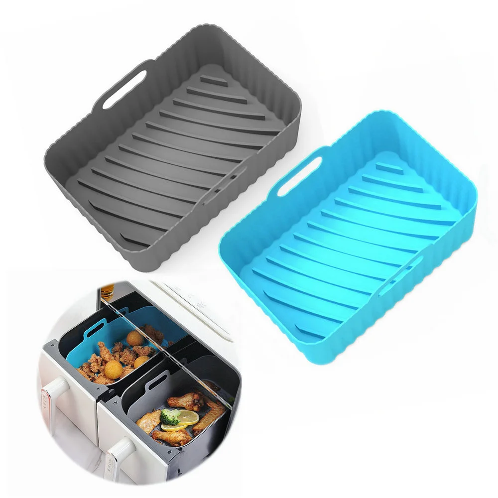 

Air Fryer Silicone Basket Thicken Silicone Mold For Air Fryer Pot Oven Baking Tray Fried Chicken Pizza Mat Air Fryer Accessories