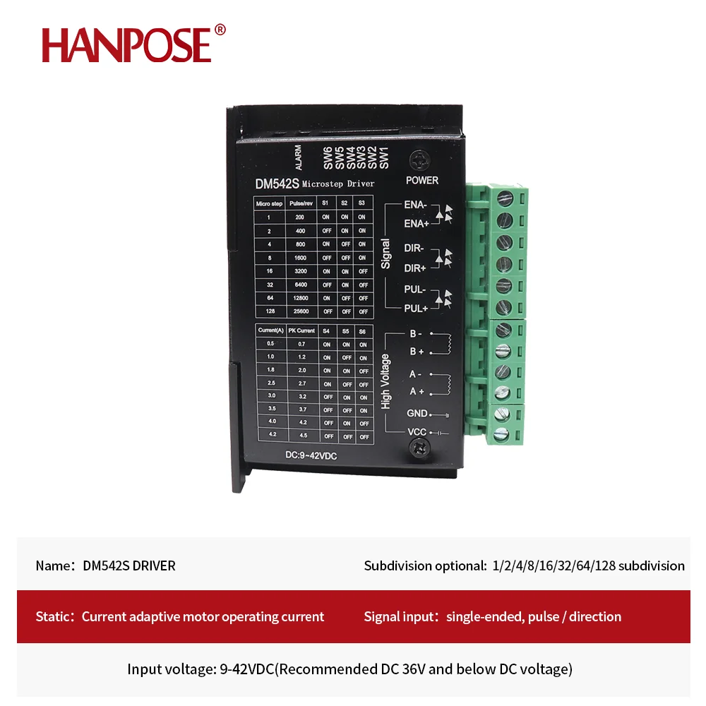 Imagem -02 - Leadshine Digital Stepper Motor Controller 2-phase Driver 1848 Vdc Max. 4.2a para 57 86 Series Dm542 10 Pcs