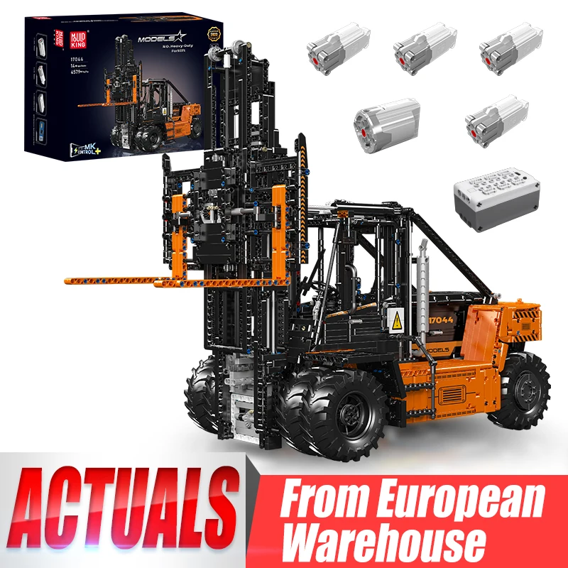 

Mould King 17044 High-Tech Building Block Remote Control Heavy-Duty Forklift Model Assembly Truck Toys Kids Christmas Gifts