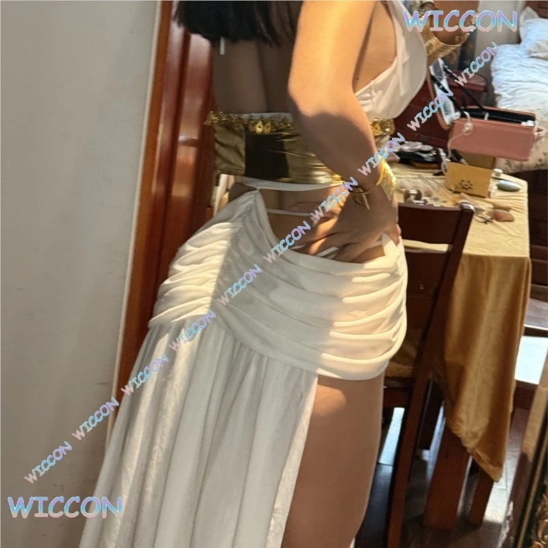 WUHU @ حفلة الهالوين المرأة مثير كليوباترا تأثيري الملكة مصر الأصلي الملابس الغريبة ملابس رقص الذئب فتاة المشاهير نفس St