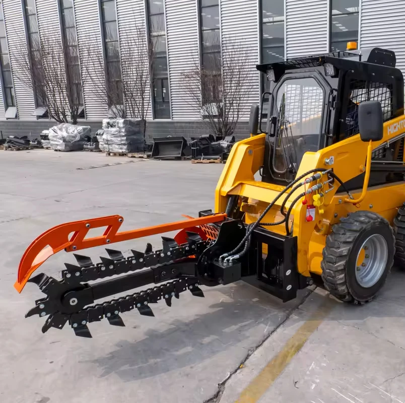 Heavy Work Industry Trencher 1000mm Ditching Depth Farm Trenching Digging Machine Chain Trencher for Skid Steer Excavator Using