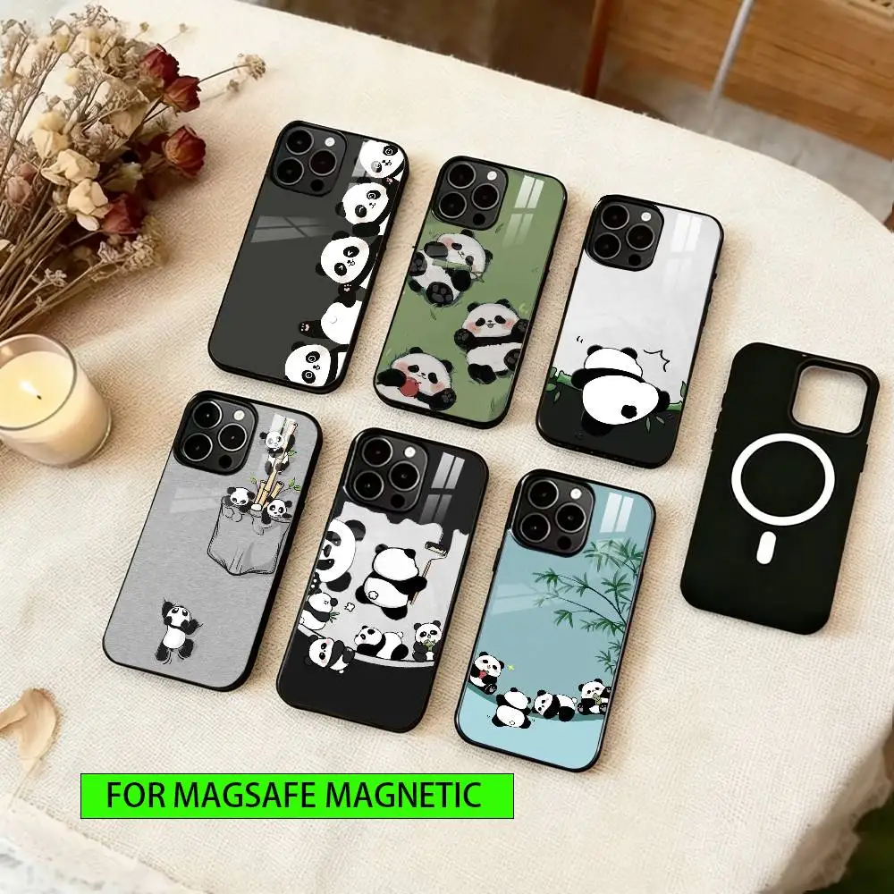 

Baby panda Phone Case For iPhone17,16,15,14,13,12,11 Plus,Pro Magnetic with Magsafe Wireless Charging