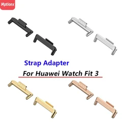 1pair Adapter For Huawei Watch Fit 3 Watchband Strap Metal Connector Bracelet 20mm Stainless Steel Adapter huawei watch fit3