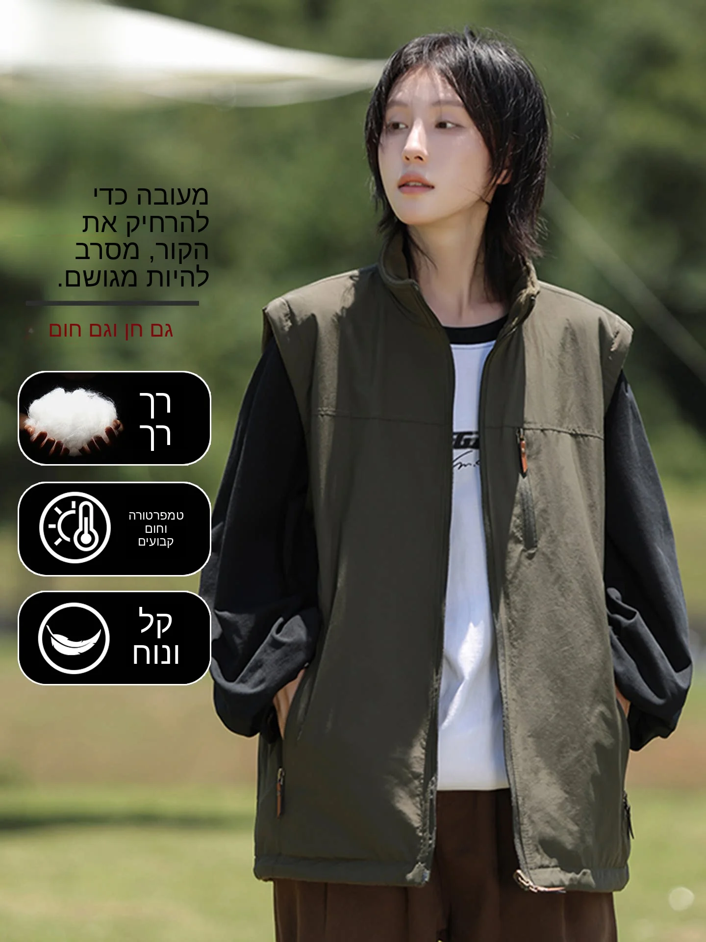 

Nanilu Men's Fleece Lined Thickened Outdoor Sports Vest Double-sided Wear Windproof Warm Polyester Fiber Standard Fit Busines...