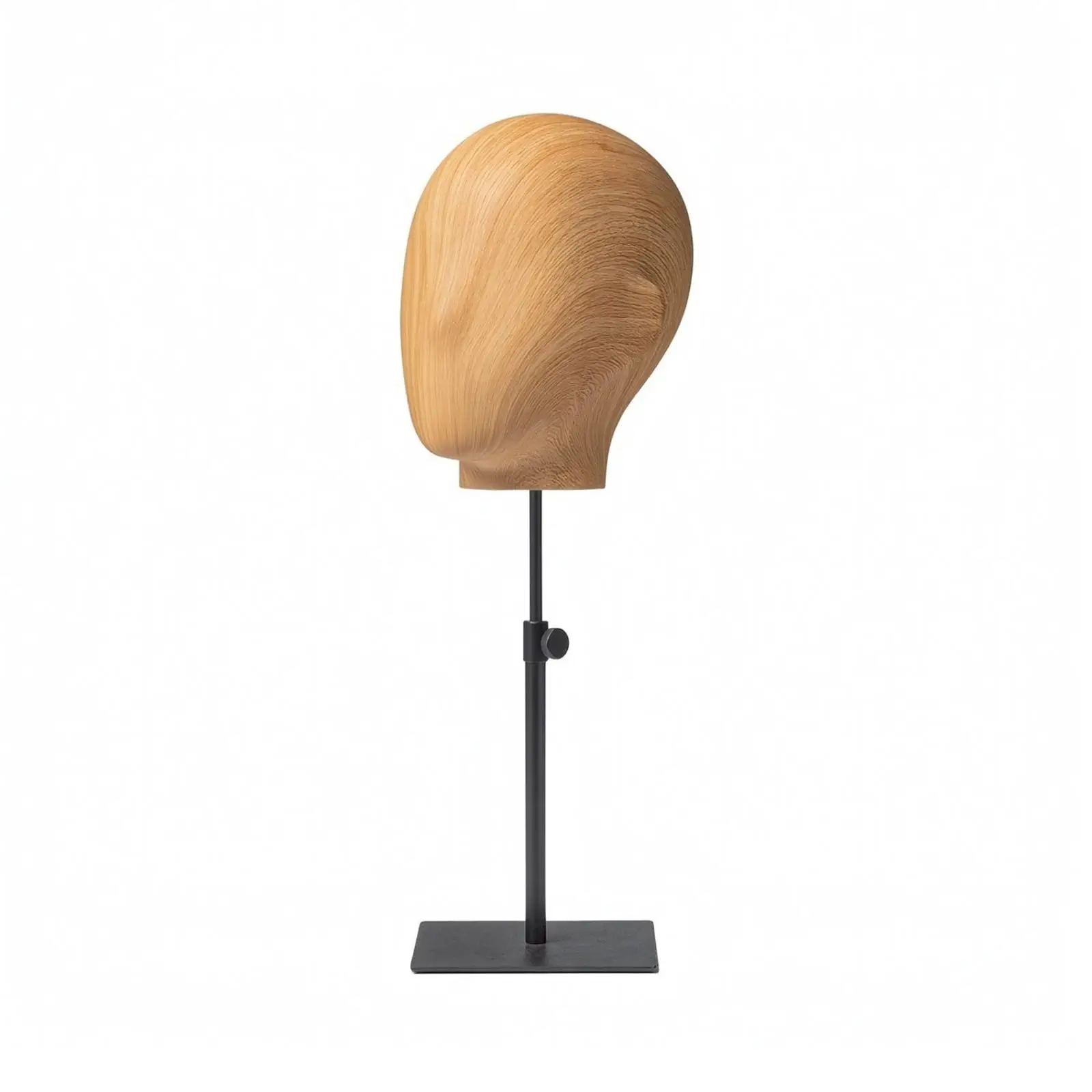 Fiberglass Display Head Adjustable Mannequin Head with Display Stand Salon Owners, Accessory Presentation, Storefront Showcases