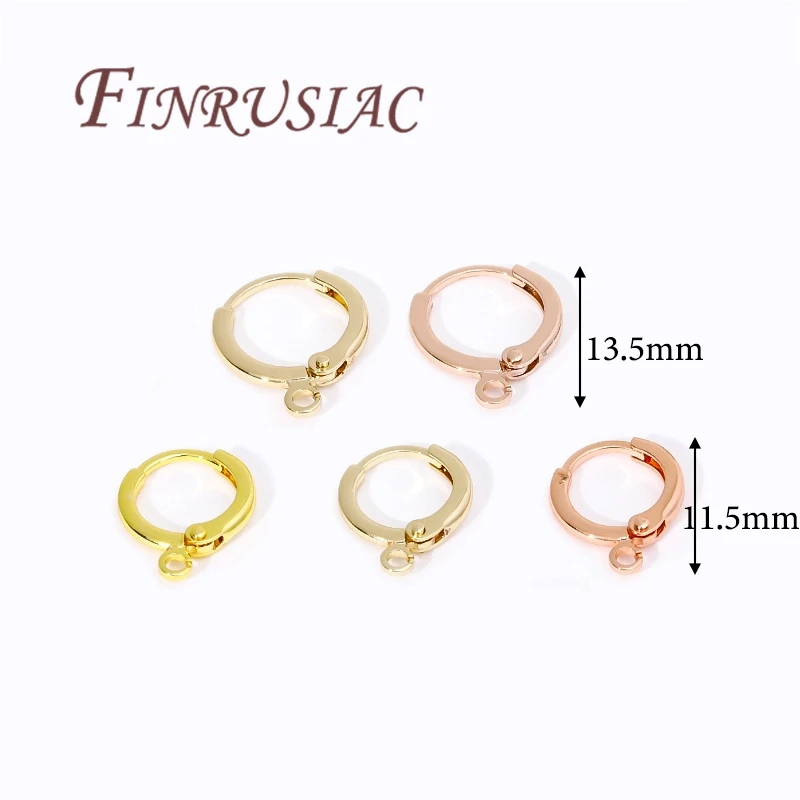10pcs Hypoallergenic Earring Hooks,Gold Plated Earrings,Earwires,Fasteners Earring,DIY Jewelry Making Accessories image 2