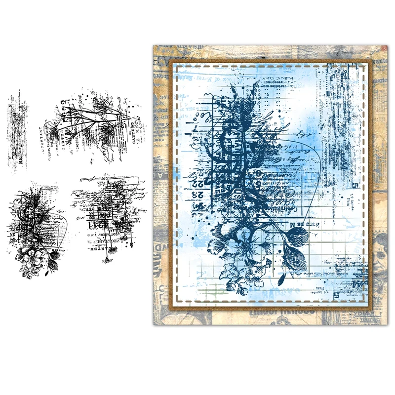 

Summer Autumn Floral Clear Stamp Vintage DIY Scrapbooking Supplies Silicone Stamps For Card Making Albums Decor