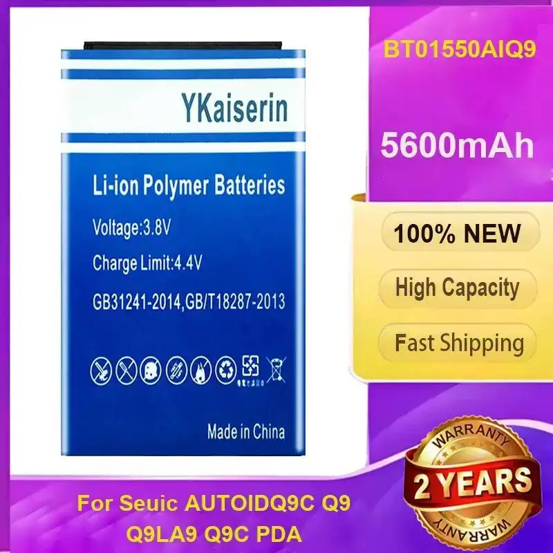 

For Seuic AUTOIDQ9C Q9 Q9LA9 Q9C Pda Stable Power Supply Handheld Battery BT01550AIQ9 5600Mah