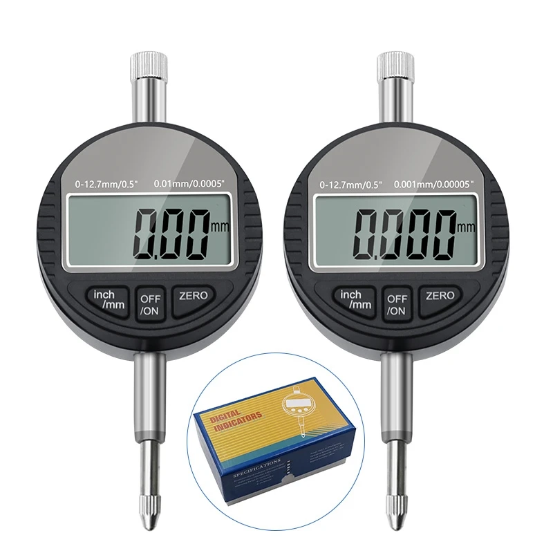 0.01mm Digital Dial Indicator Dial Gauges Digital Micrometer Hour Type Indicator Precision Comparator Measuring Instruments