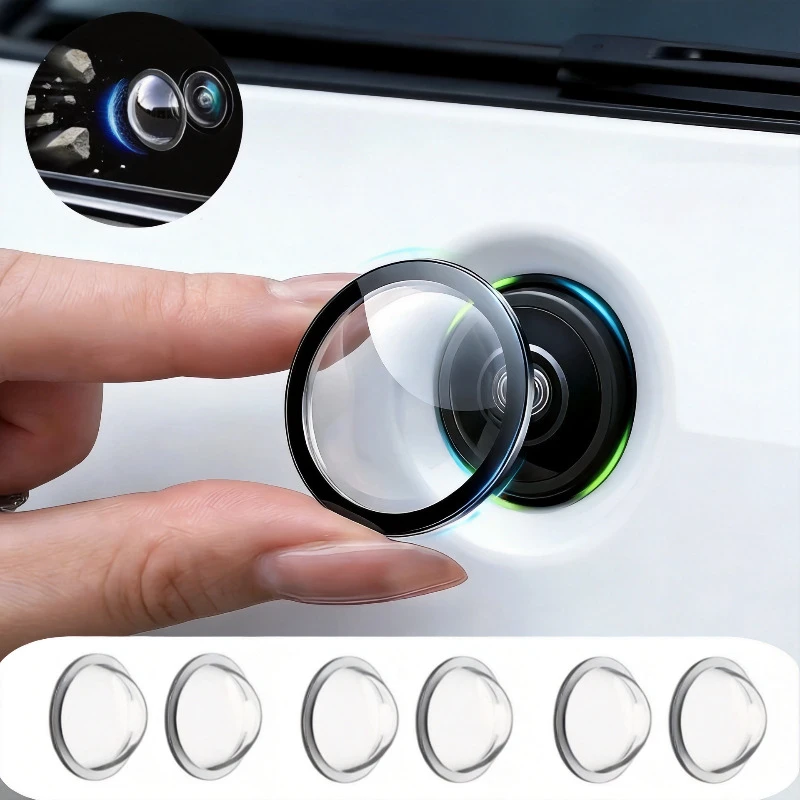 

6PCS 360 degree panoramic car camera protection cover high definition scratch resistant easy to install for vehicle camera