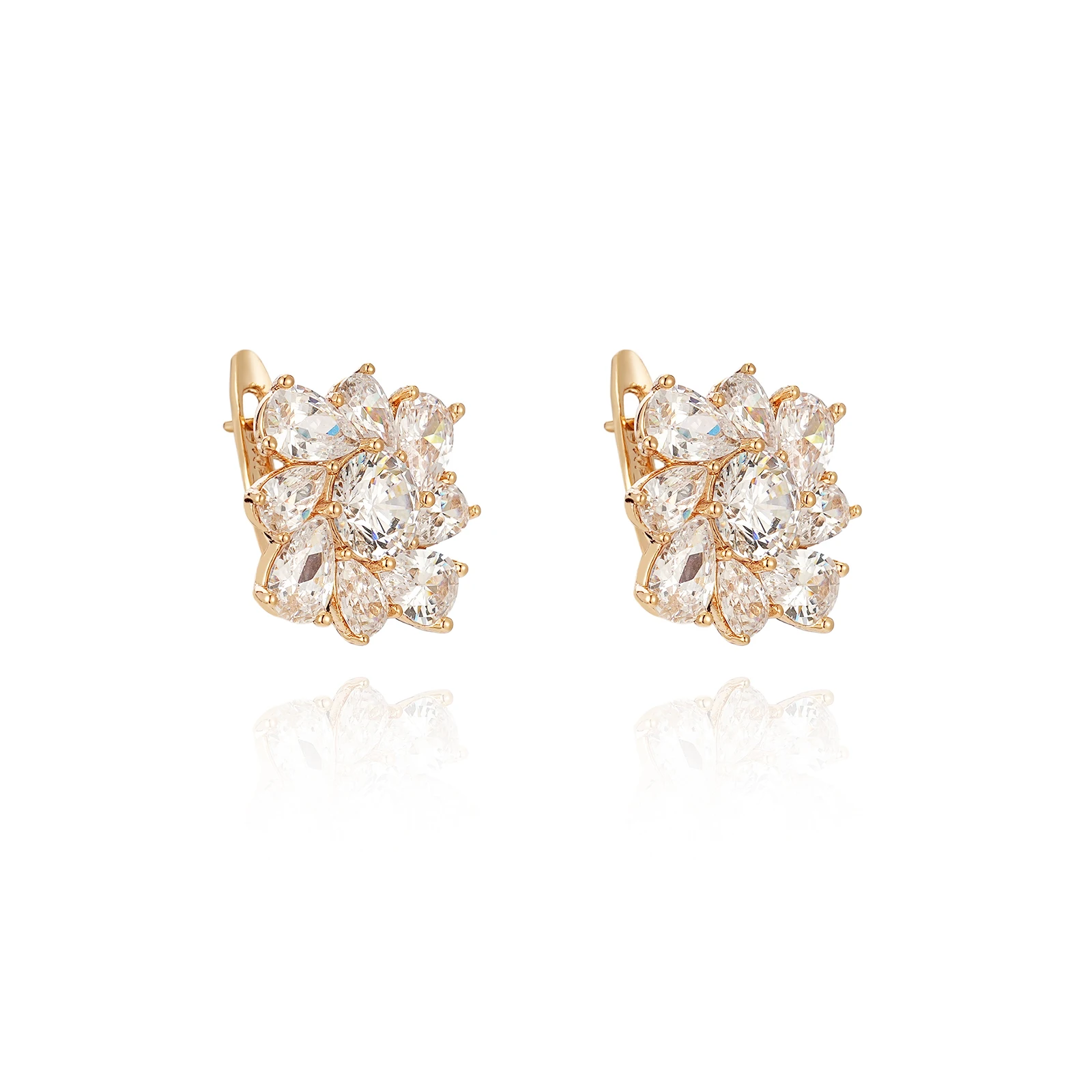 

Dazzling Floral Crystal Stud Earrings | Elegant Women’s Jewelry | Perfect for Parties & Weddings