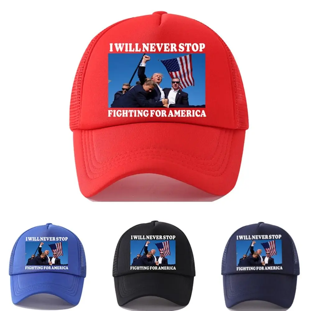 

Trendy Fashion Donald Trump Hat Adjustable Breathable Baseball Hat Peaked Cap for Men and Women