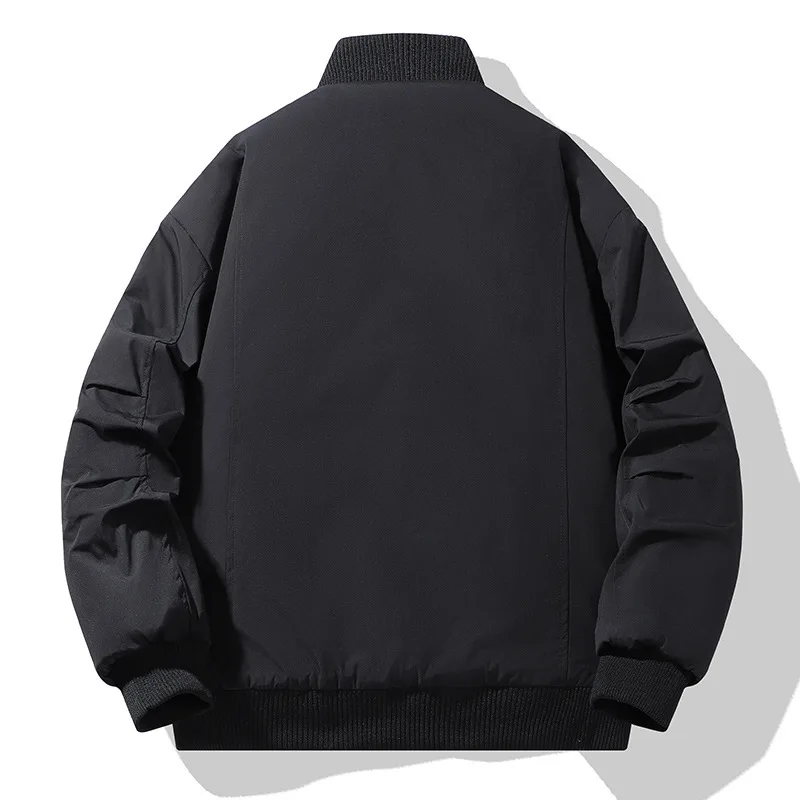 رجل سترات أسفل سترة شتاء جديد خمر الوقوف طوق سستة فضفاضة الذكور البضائع معطف رشاقته طويلة الأكمام يندبروف الرجال معطف