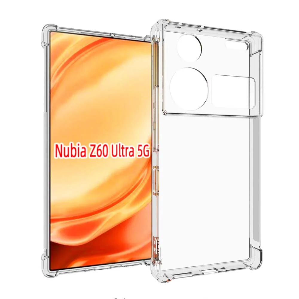 for ZTE nubia Z60 Ultra Leading Case Transparent Shockproof Phone Bumper Anti-drop Air Buffer Cover Slim Soft Skin Shell Capa