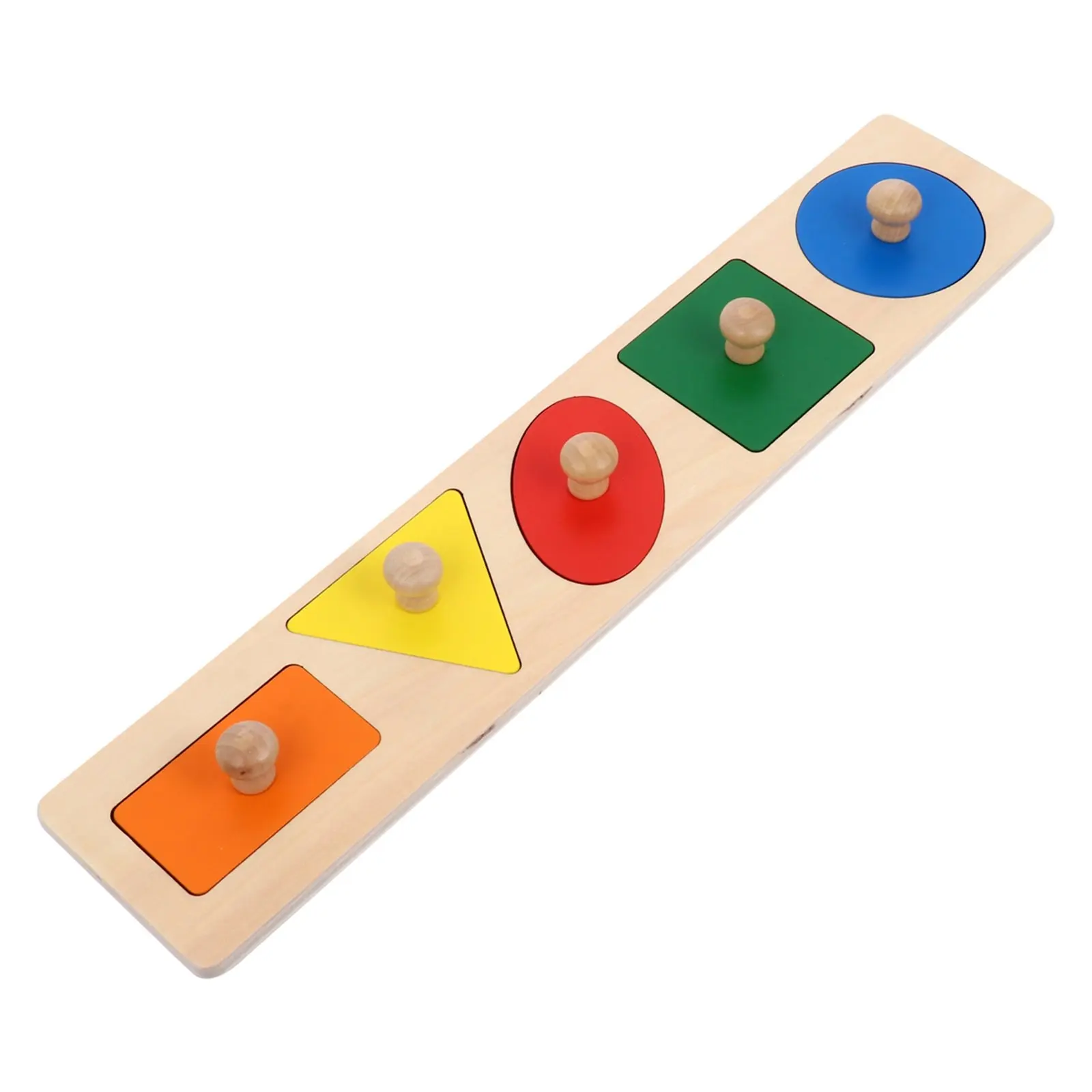 

1Pcs Geometry Shape Insets Educational Puzzle for Preschool Kids Wood Math Learning Early Development Color Recognition