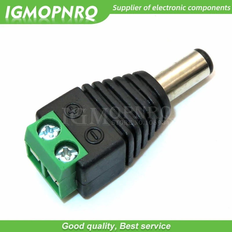 5PCS DC Power plug 5.5 x 2.1MM 5.5*2.5MM  male and female 12V 24V Jack Adapter Connector Plug CCTV 5.5x2.1 2.5
