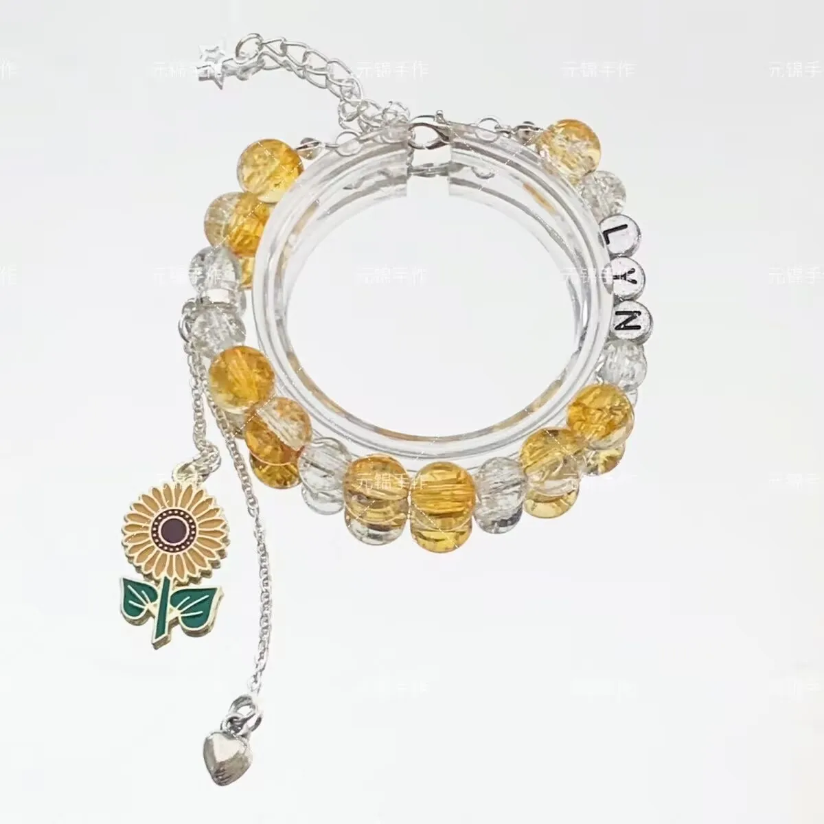 ليو يونينغ يدعم التصميم الأصلي لسوار عباد الشمس، هدية أفضل صديق للطلاب، سوار محيطي عالي القيمة