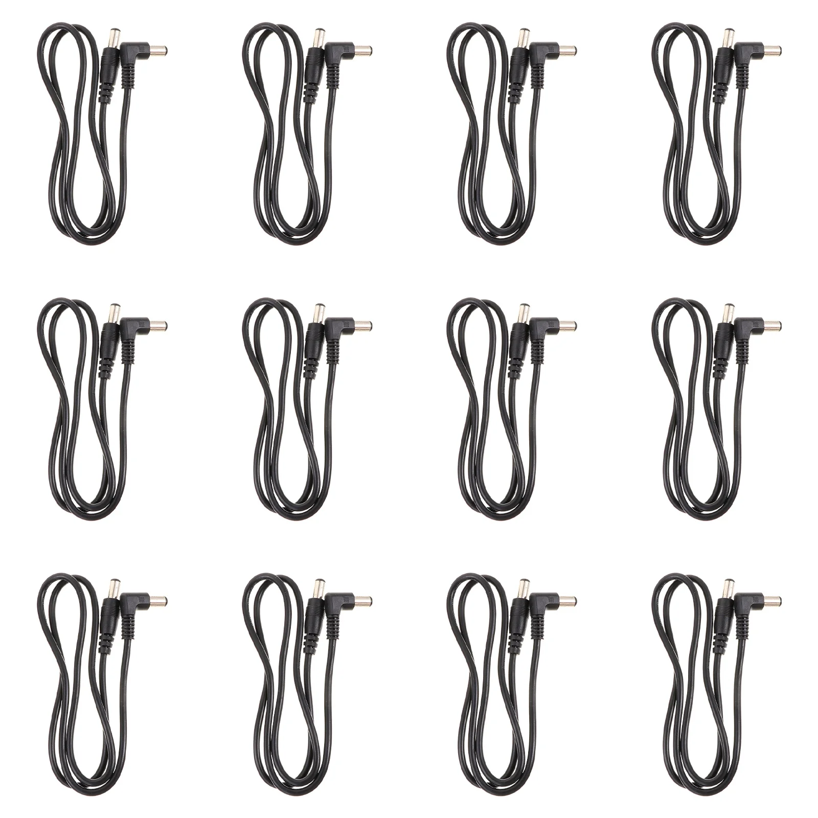 

12Pcs Guitar Pedal Power Cord High Fidelity Noise Isolate Lossless Sound Quality Effect Power Cable for Electric Guitar