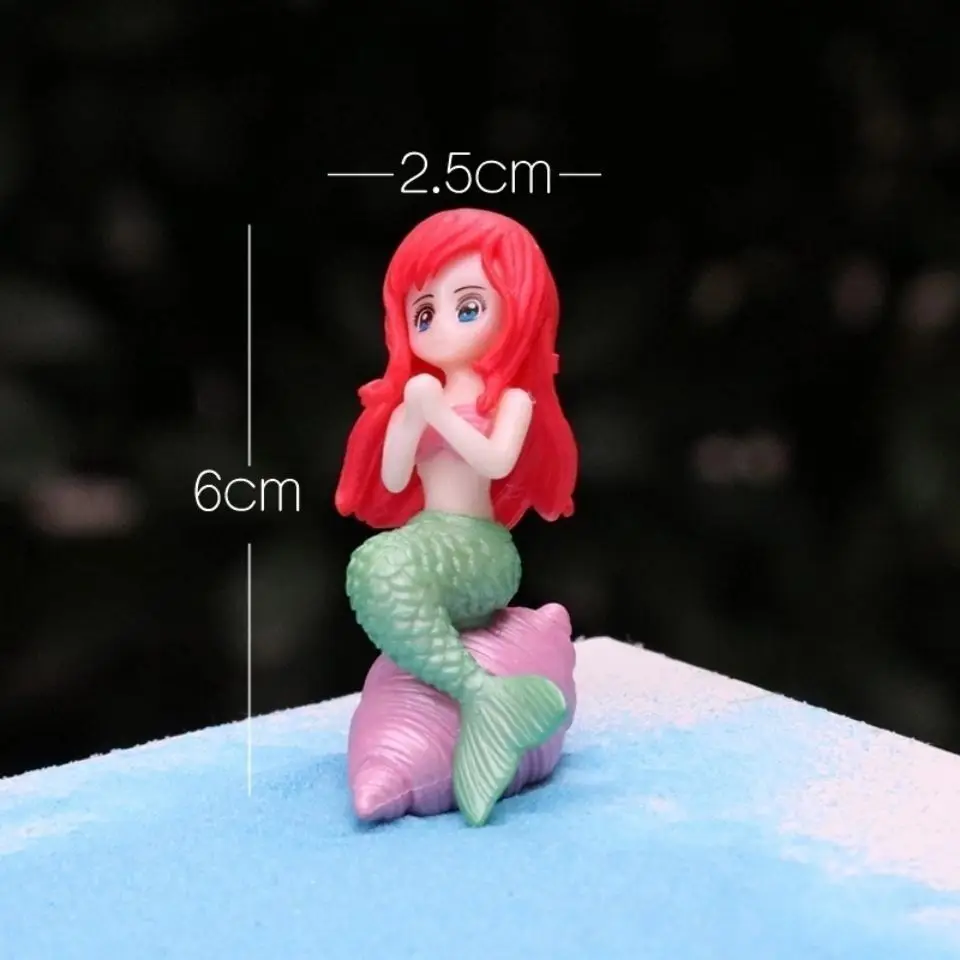 水族館の水槽リトルマーメイドオーナメントミニチュア置物 DIY ケーキ