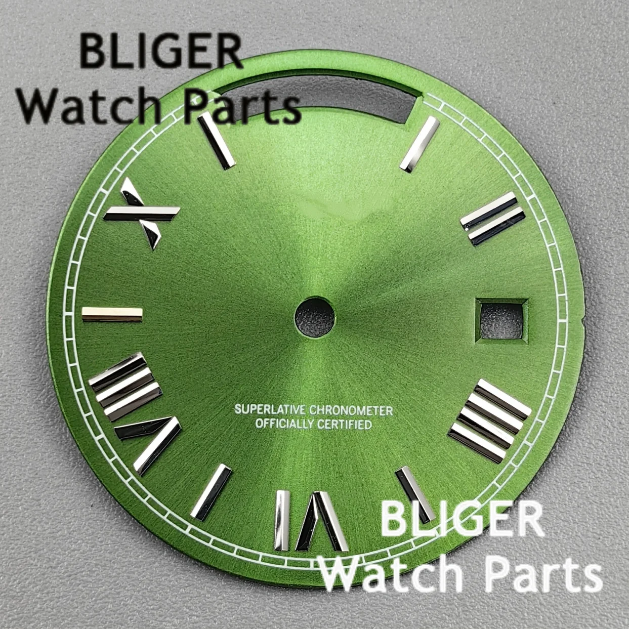 BLIGER 29 مللي متر متعدد الألوان أمة الله/التدرج ساعة الطلب حافة رومانية المزدوج تاريخ نافذة صالح ميوتا 8285 ساعة يد تعمل بالحركة استبدال أجزاء